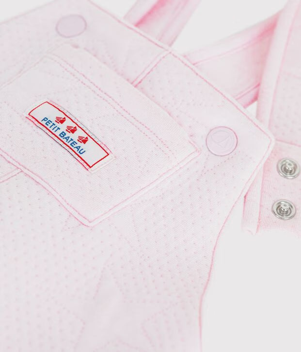 Salopette in cotone spesso con motivo a stelle Petit Bateau