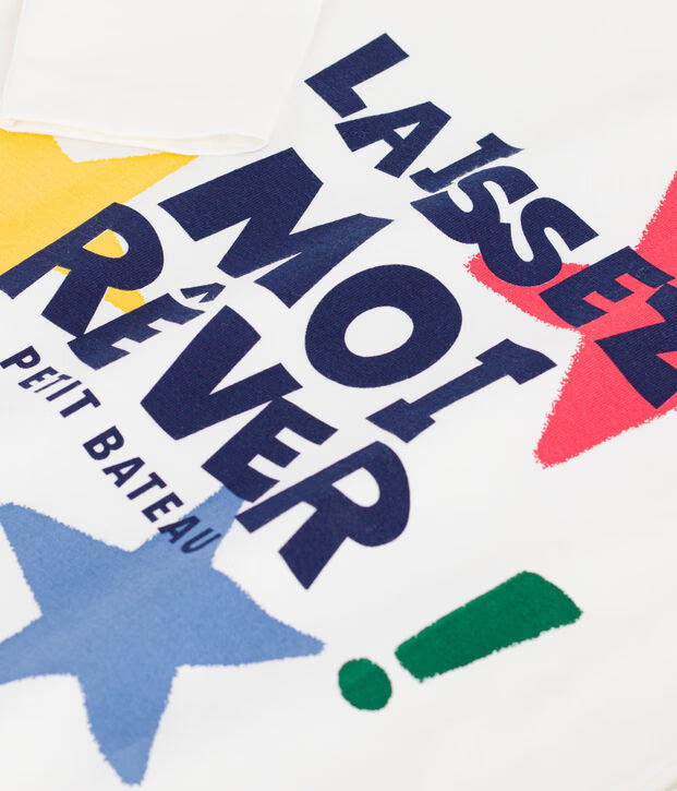 T-shirt a maniche lunghe fantasia Petit Bateau