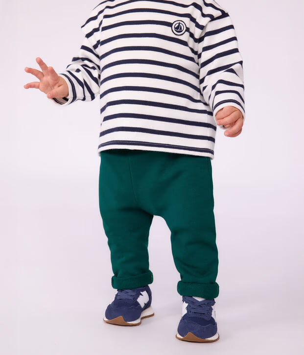 Pantaloni da jogging unisex in cotone tinta unita Petit Bateau