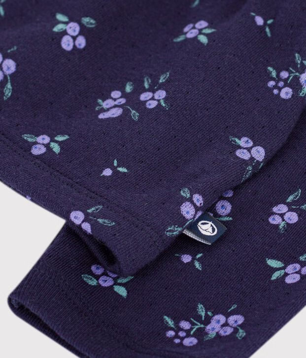 Cardigan in cotone con stampa a fiori Petit Bateau
