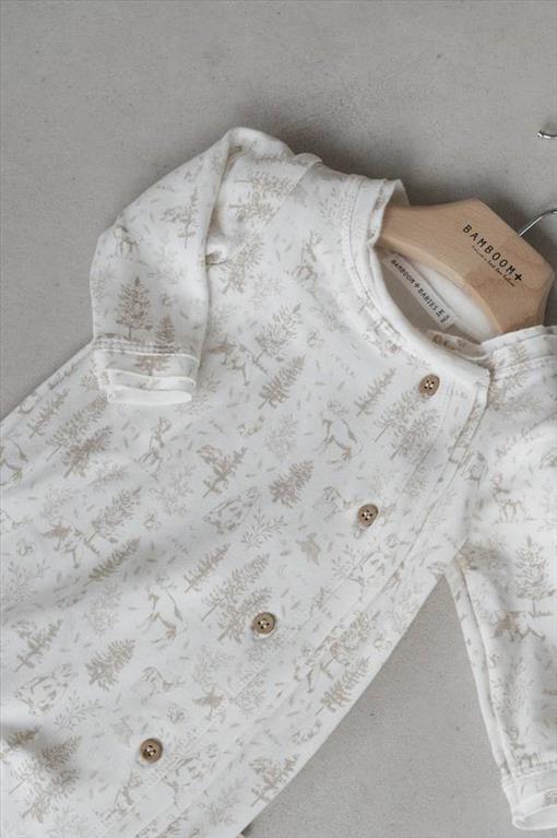 Tutina con apertura laterale e piede