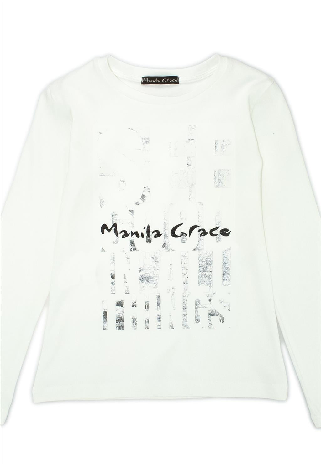 Maglia maniche lunghe stampata