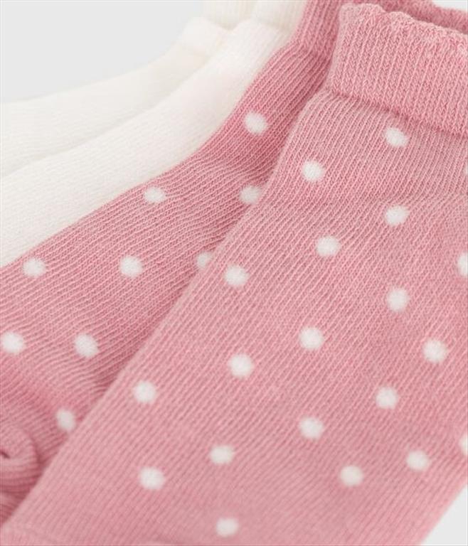 Petit Bateau 2 paia di calzini in cotone a pois bambina