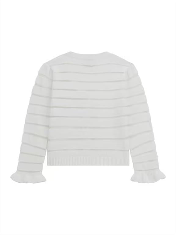 Cardigan Bambina Bianco.
