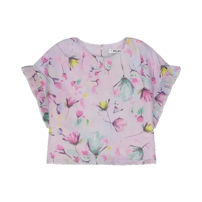 Blusa in creponne stampato per bambina