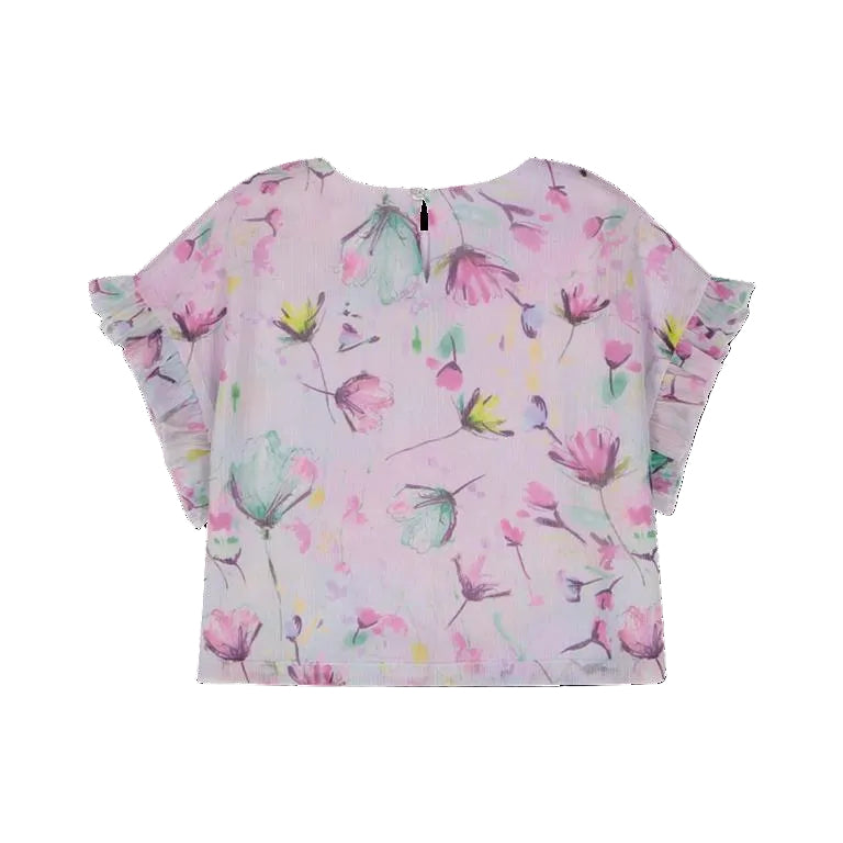 Blusa in creponne stampato per bambina