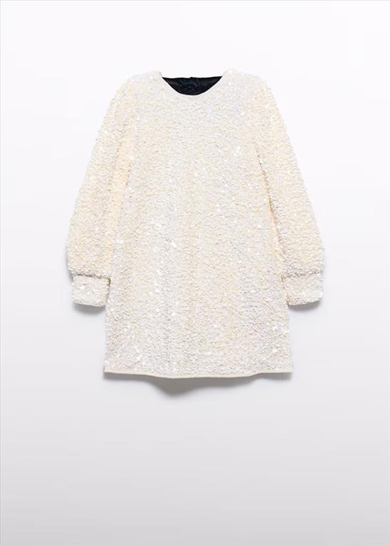 Abito bambina Abel&Lula con lustrini e fiocco sul retro