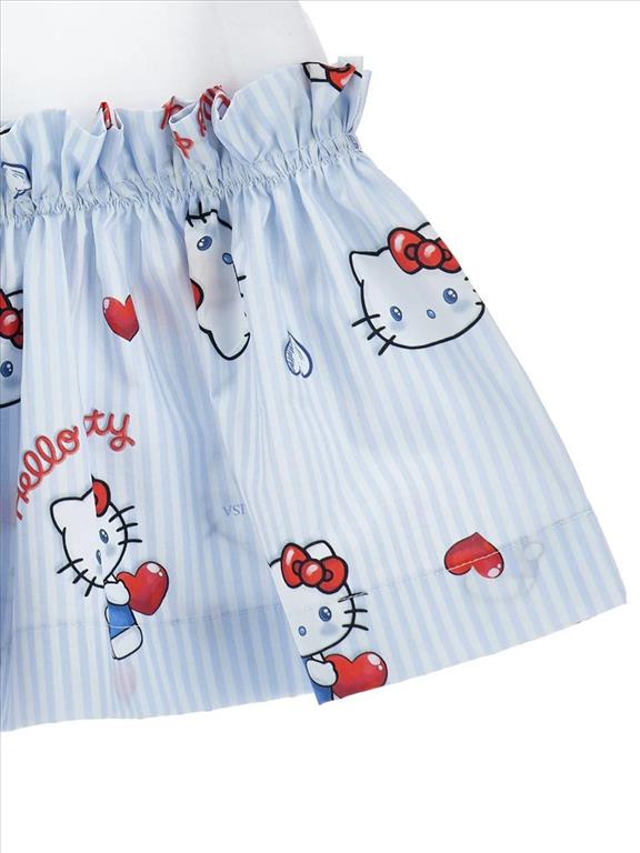 ABITO PER BAMBINA MONNALISA MULTICOLOR CON STAMPA GRAFICA SUL DAVANTI.