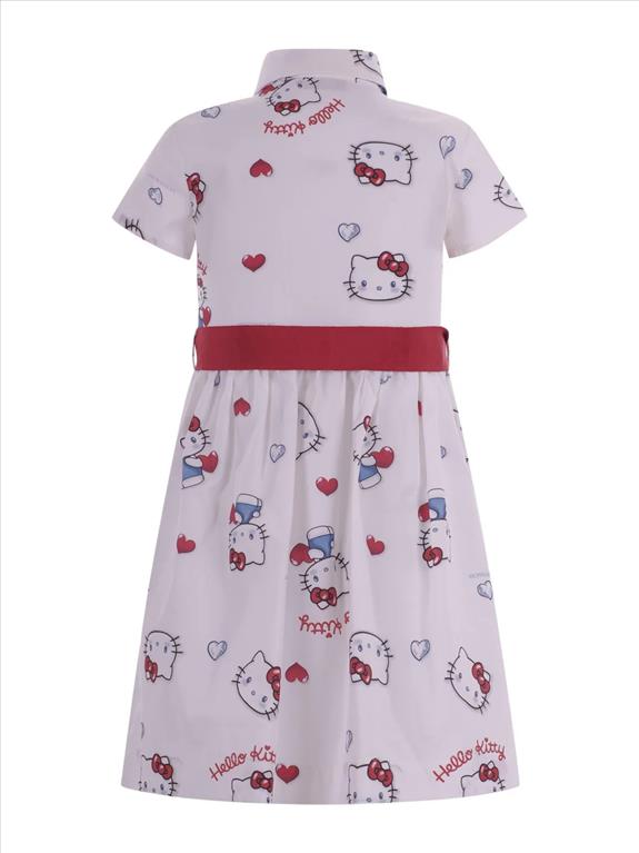 ABITO PER BAMBINA MONNALISA MULTICOLOR CON STAMPA GRAFICA ALL-OVER