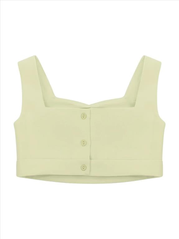 TOP PER BAMBINA MONNALISA VERDE CON BOTTONI