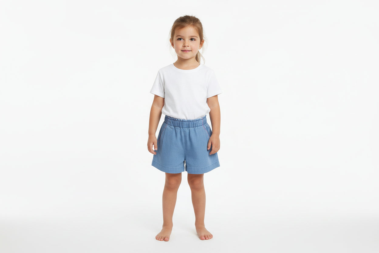 SHORTS IN DENIM