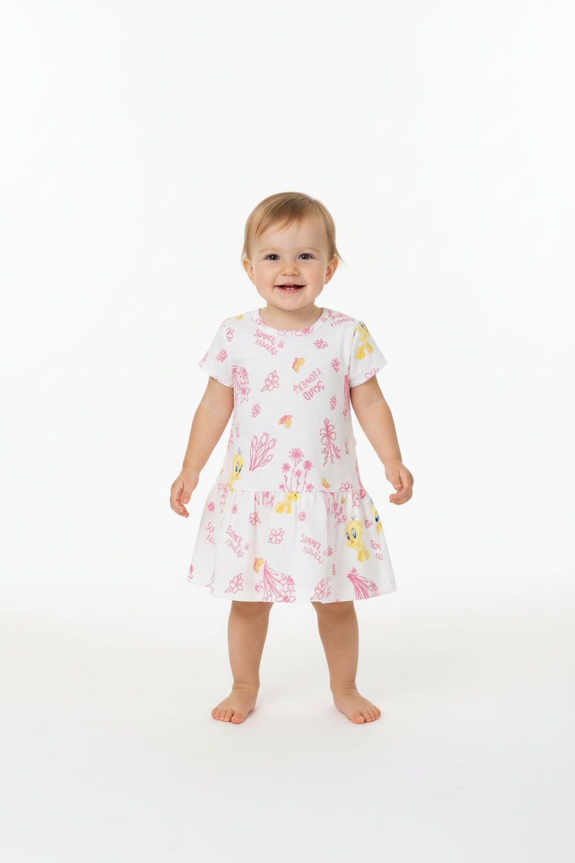 ABITO STAMPATO IN COTONE