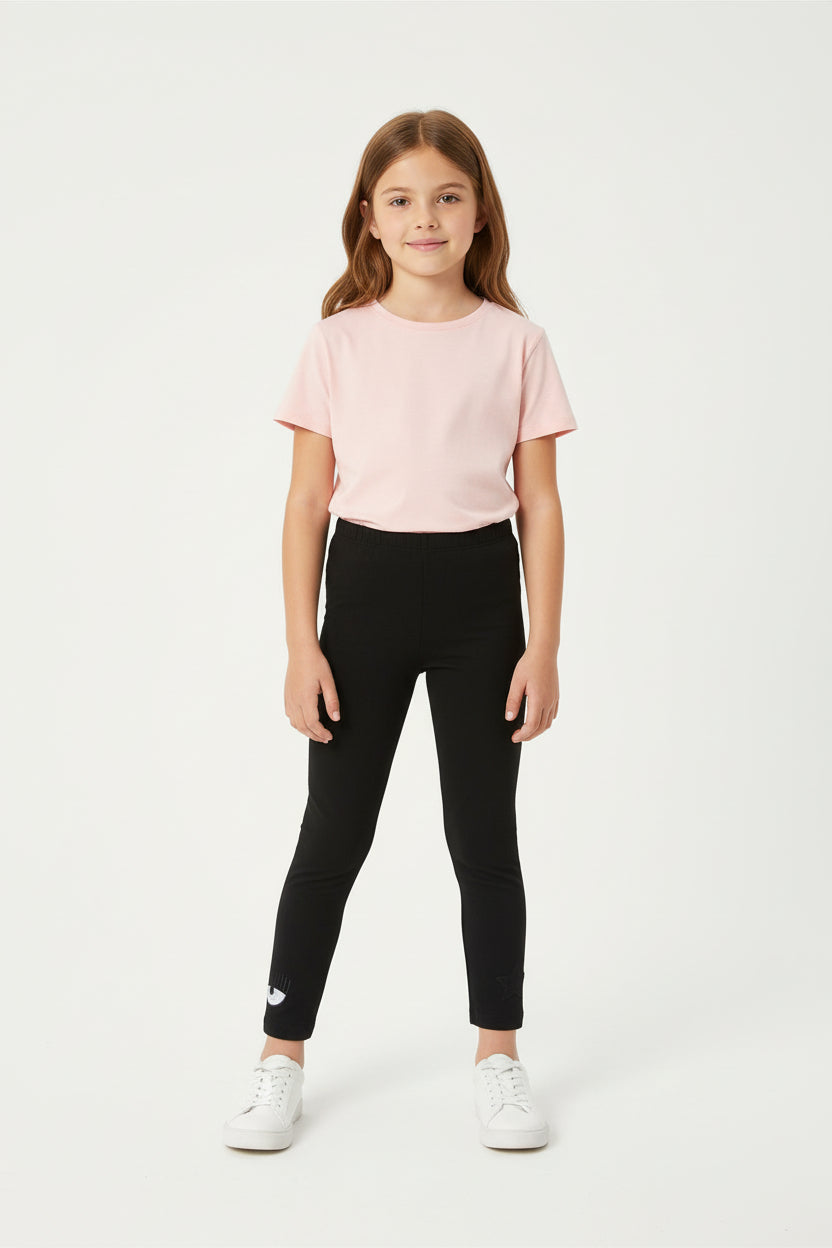 Chiara Ferragni Leggings con logo e simbolo.