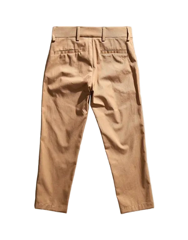 Fay pantalone marrone bambino in cotone.