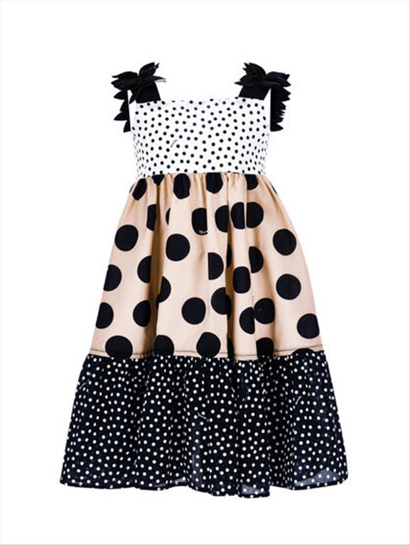 Abito scamiciato a fantasia pois MONNALISA