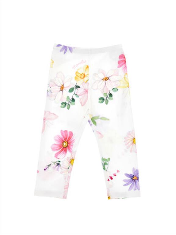 MONNALISA floral jersey leggings
