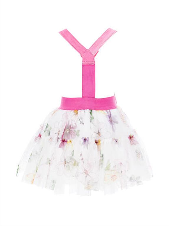 MONNALISA tulle overall skirt