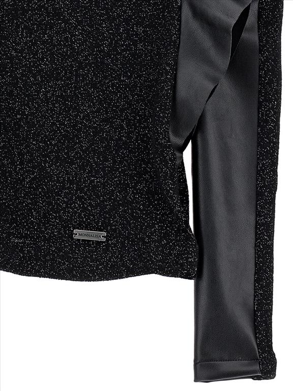 Lurex blouse with sleeves