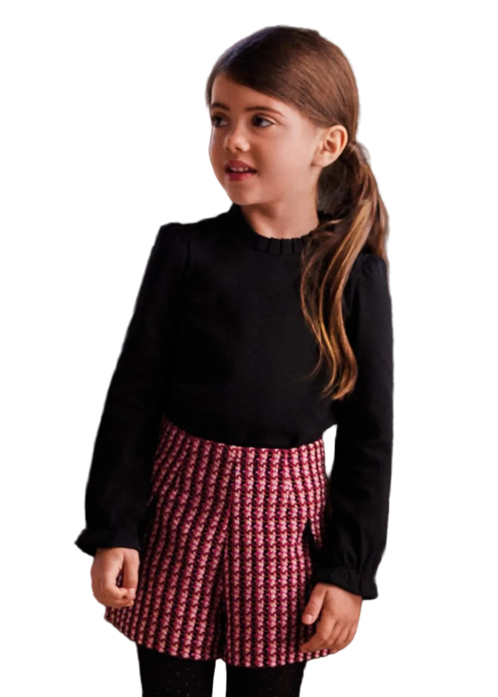 Bermuda Tweed Quadri Bambina