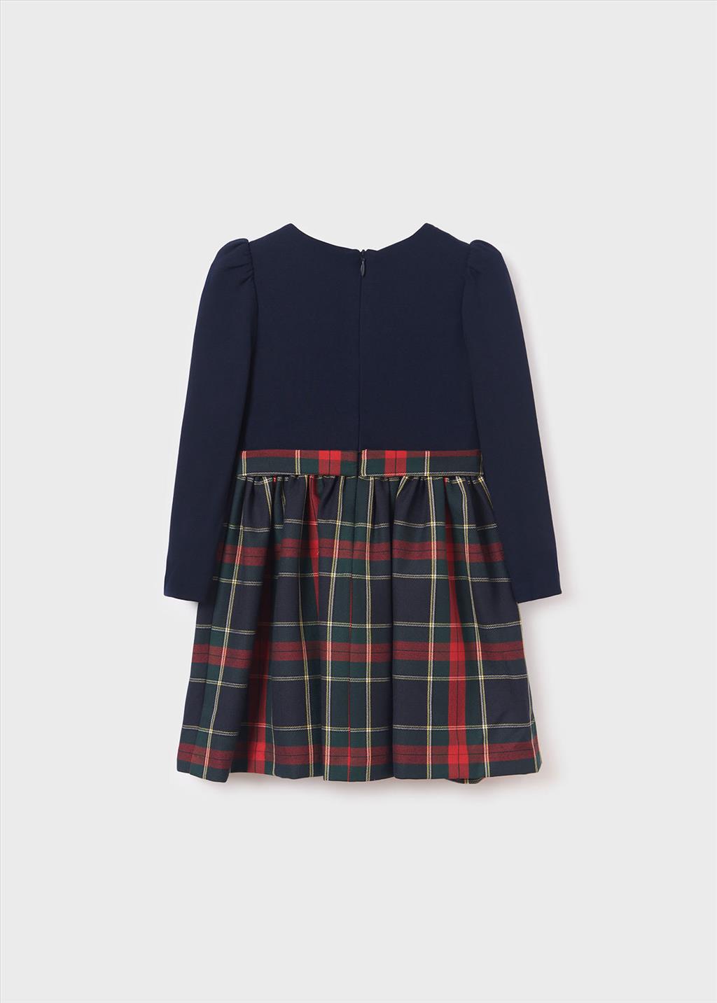 Abito Combined Quadri Bambina