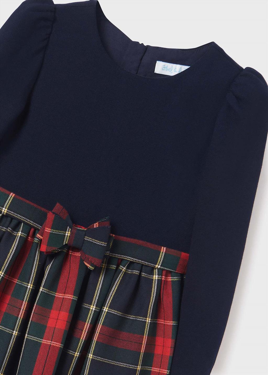 Abito Combined Quadri Bambina