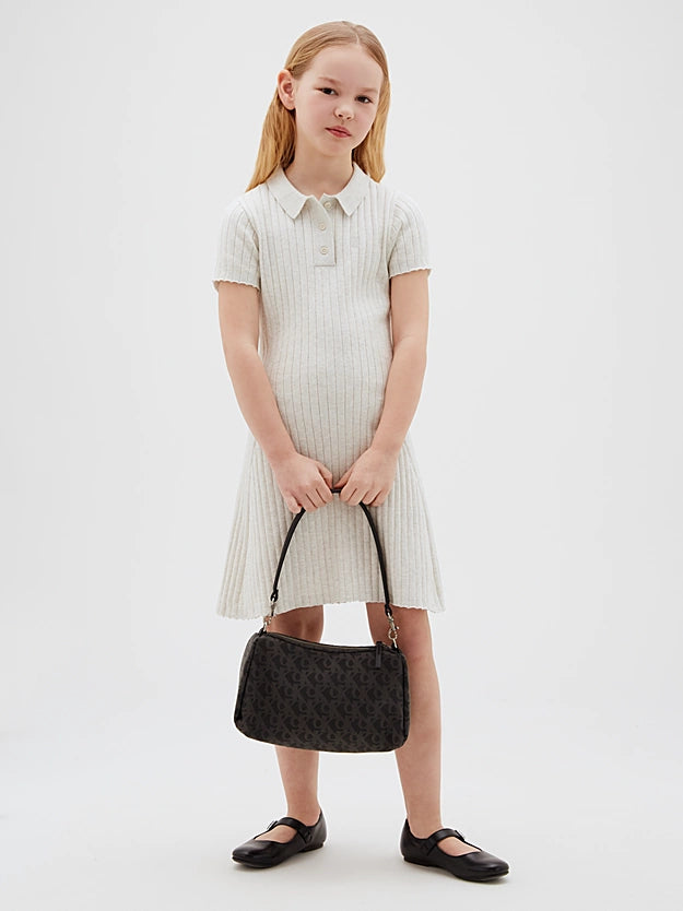 Borsa da spalla con logo monogramma Calvin Klein