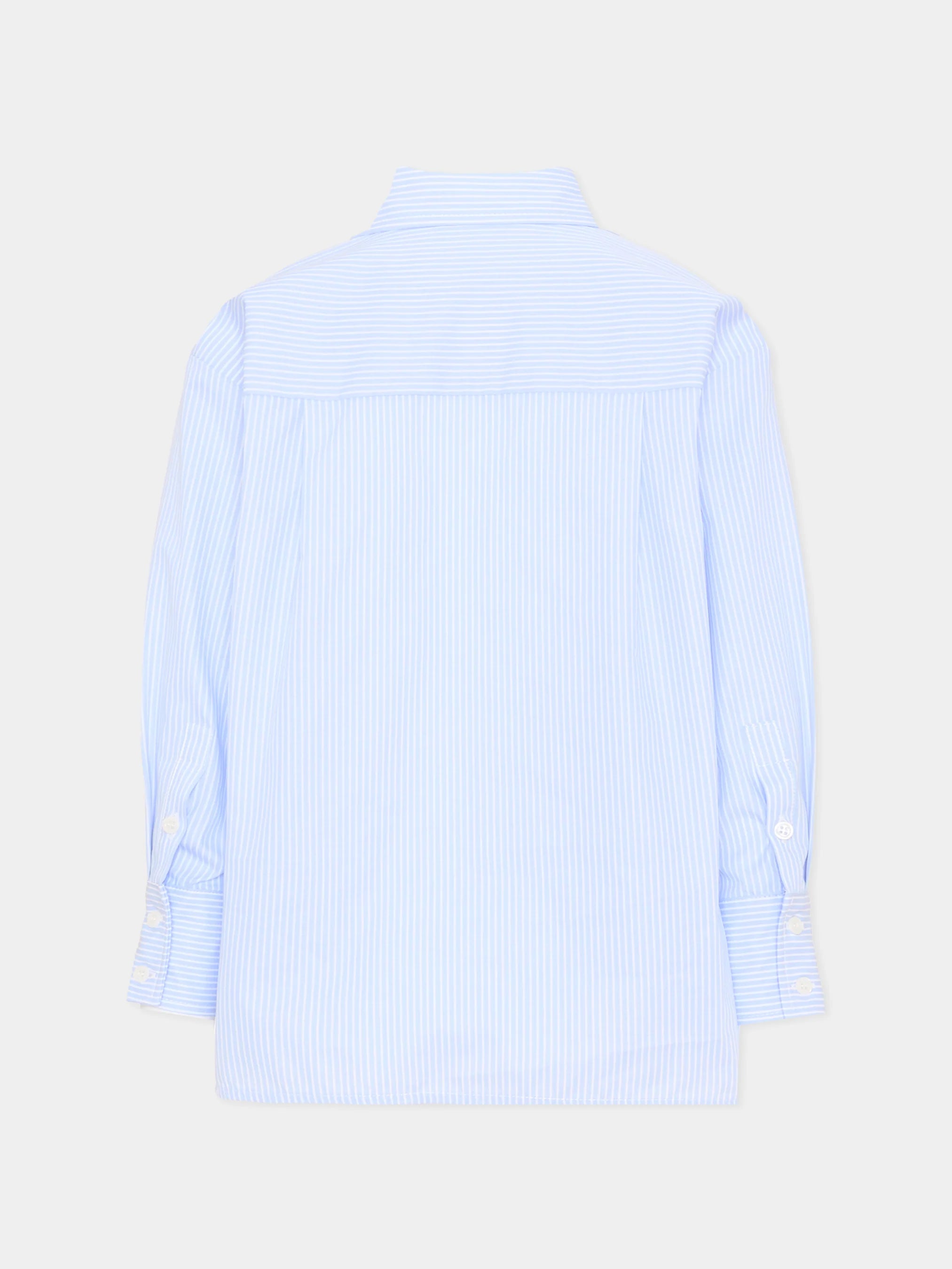 Camicia azzurra a righe Ermanno Scervino