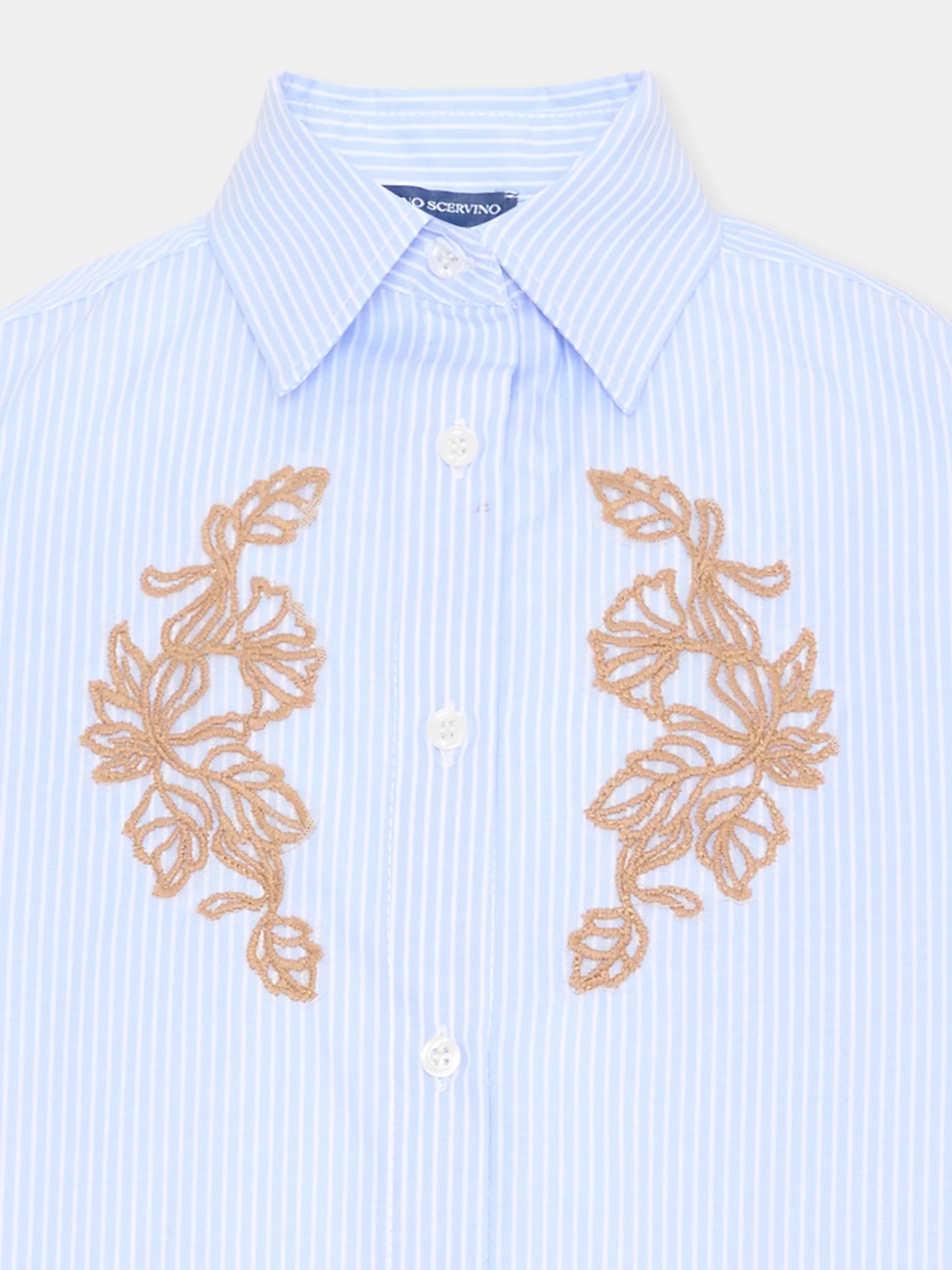 Camicia azzurra a righe Ermanno Scervino