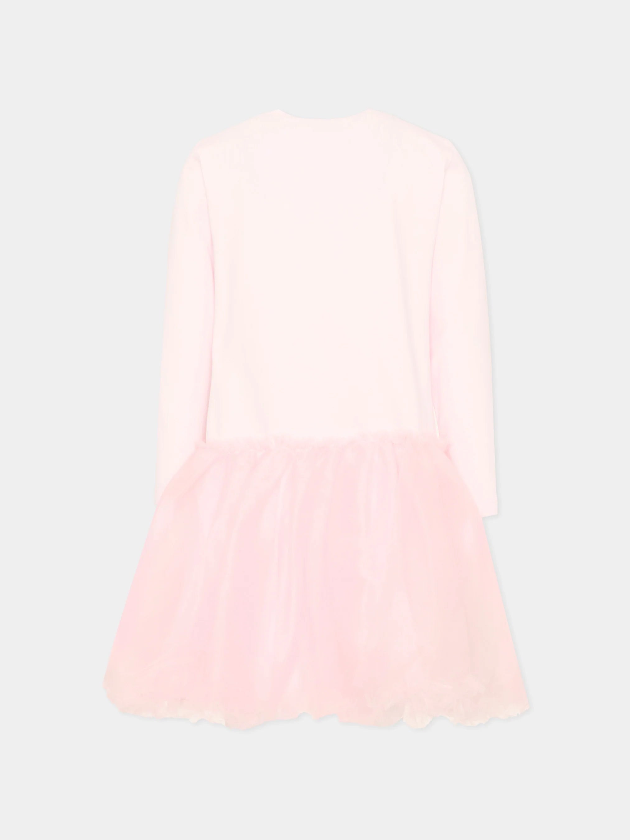 Monnalisa Vestito rosa con tulle per bambina con Jessie di Toy Story