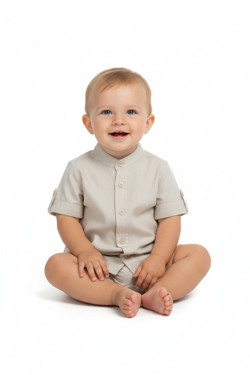 CAMICIA COTONE E LINO