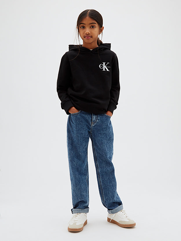 Felpa con cappuccio con logo Calvin Klein