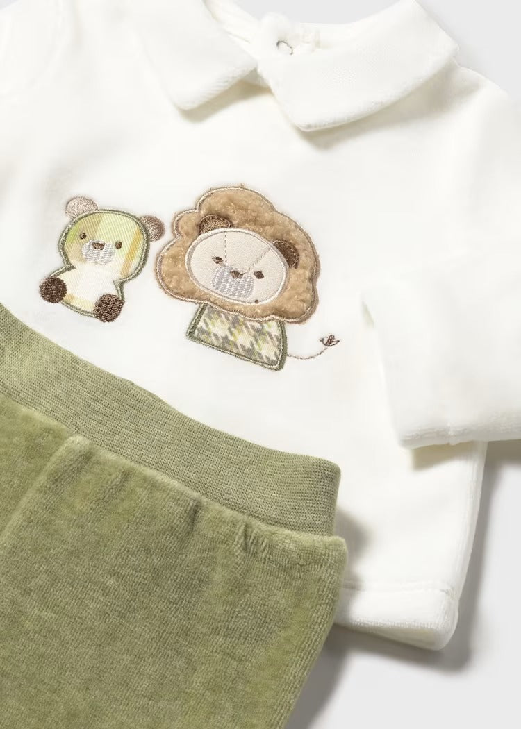 Completino ciniglia animaletti Mayoral