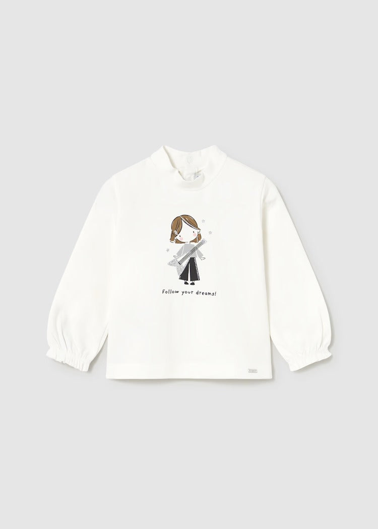 Maglietta lupetto neonata