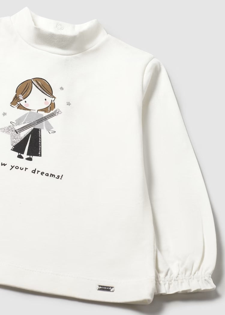 Maglietta lupetto neonata