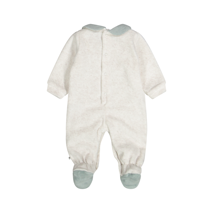 Tutina con piede in ciniglia