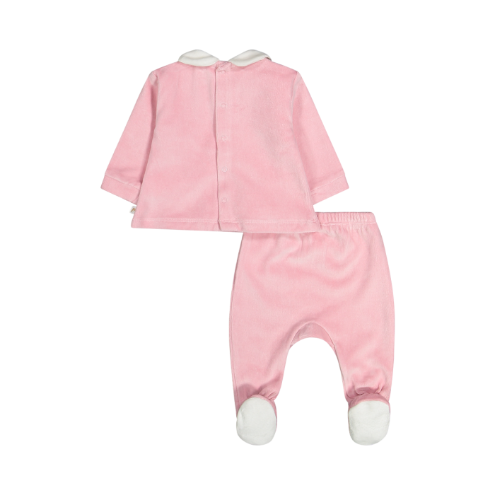 Completo newborn in ciniglia misto cotone bio