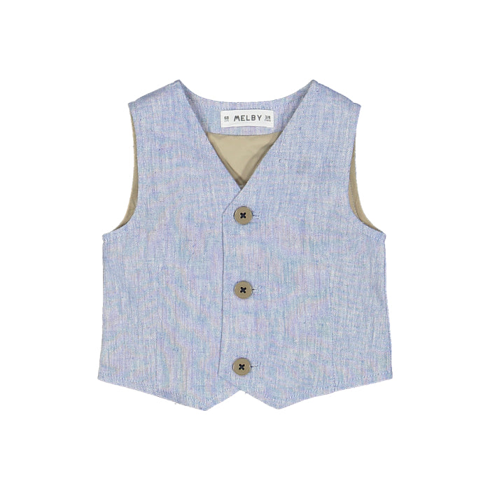 Gilet azzurro per neonato