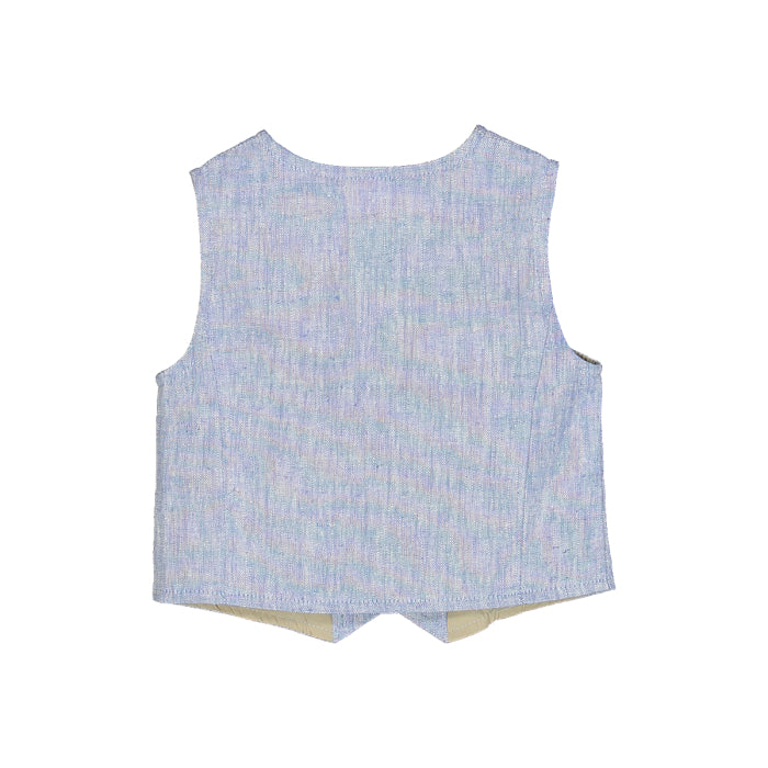 Gilet azzurro per neonato