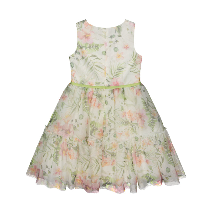 Vestito in tulle stampato per ragazza