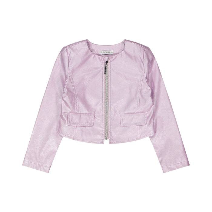 Giacchina in ecopelle per bambina