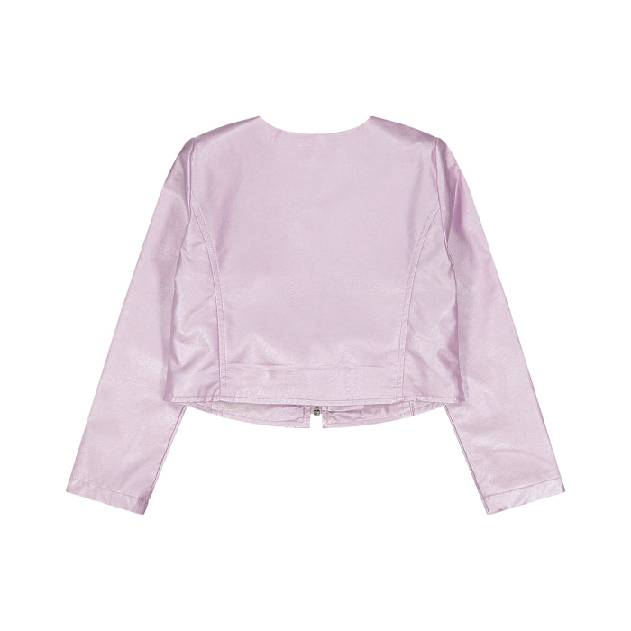 Giacchina in ecopelle per bambina