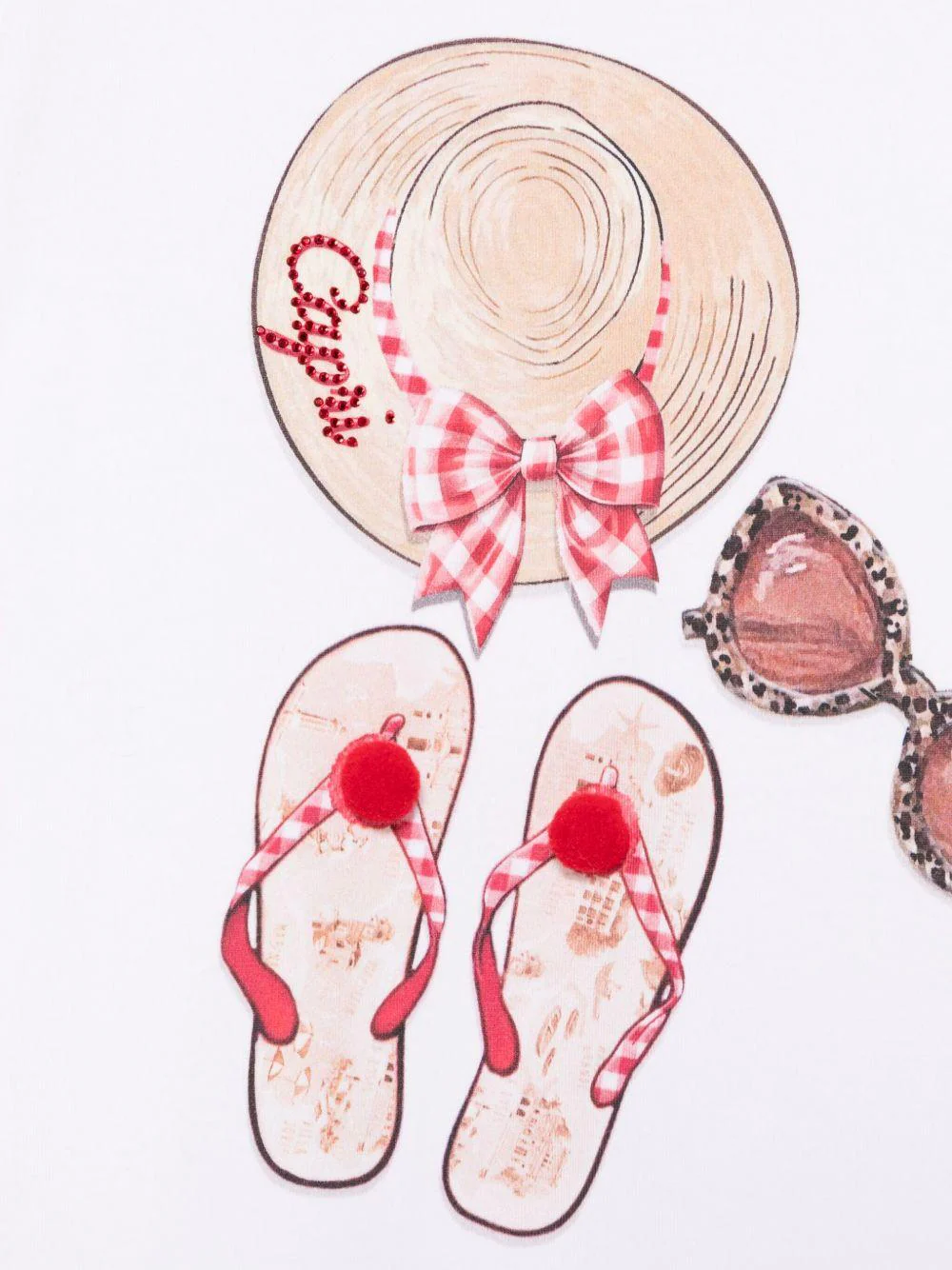 T-shirt con stampa Capri