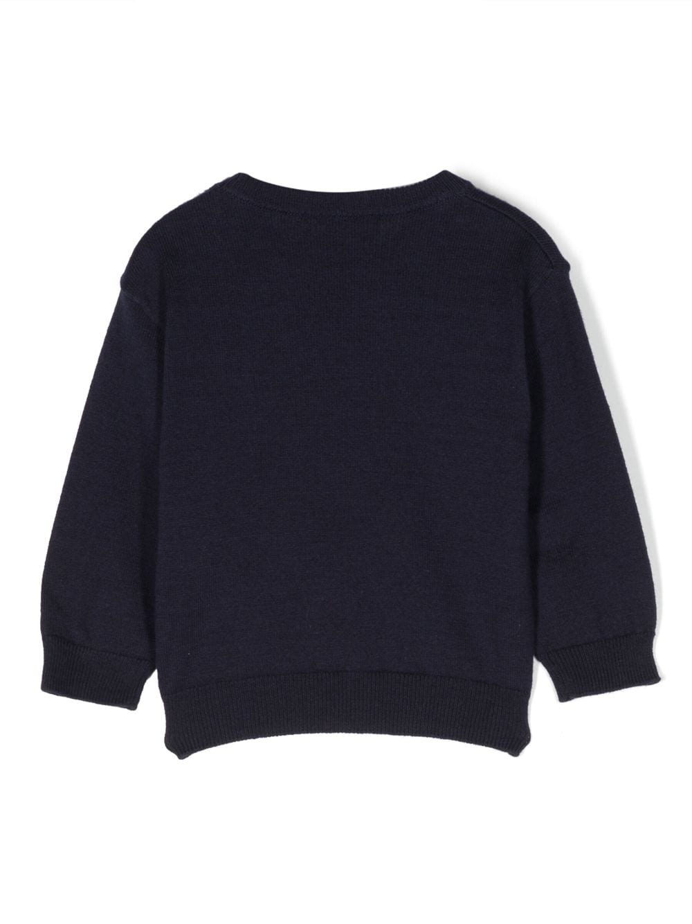 Maglione Girocollo in Lana Mista con OrsettI