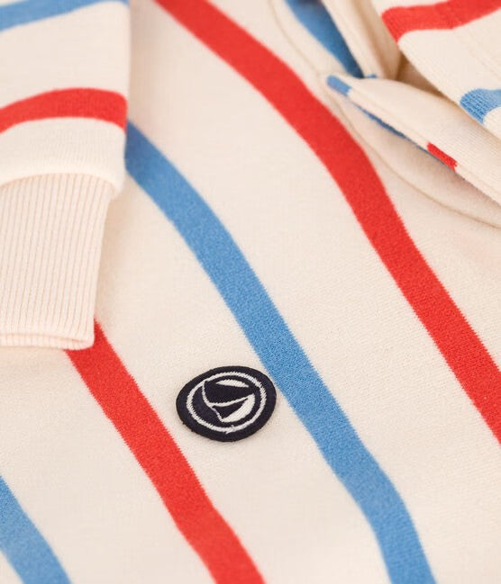 FELPA CON CAPPUCCIO BAMBINO UNISEX IN COTONE A RIGHE