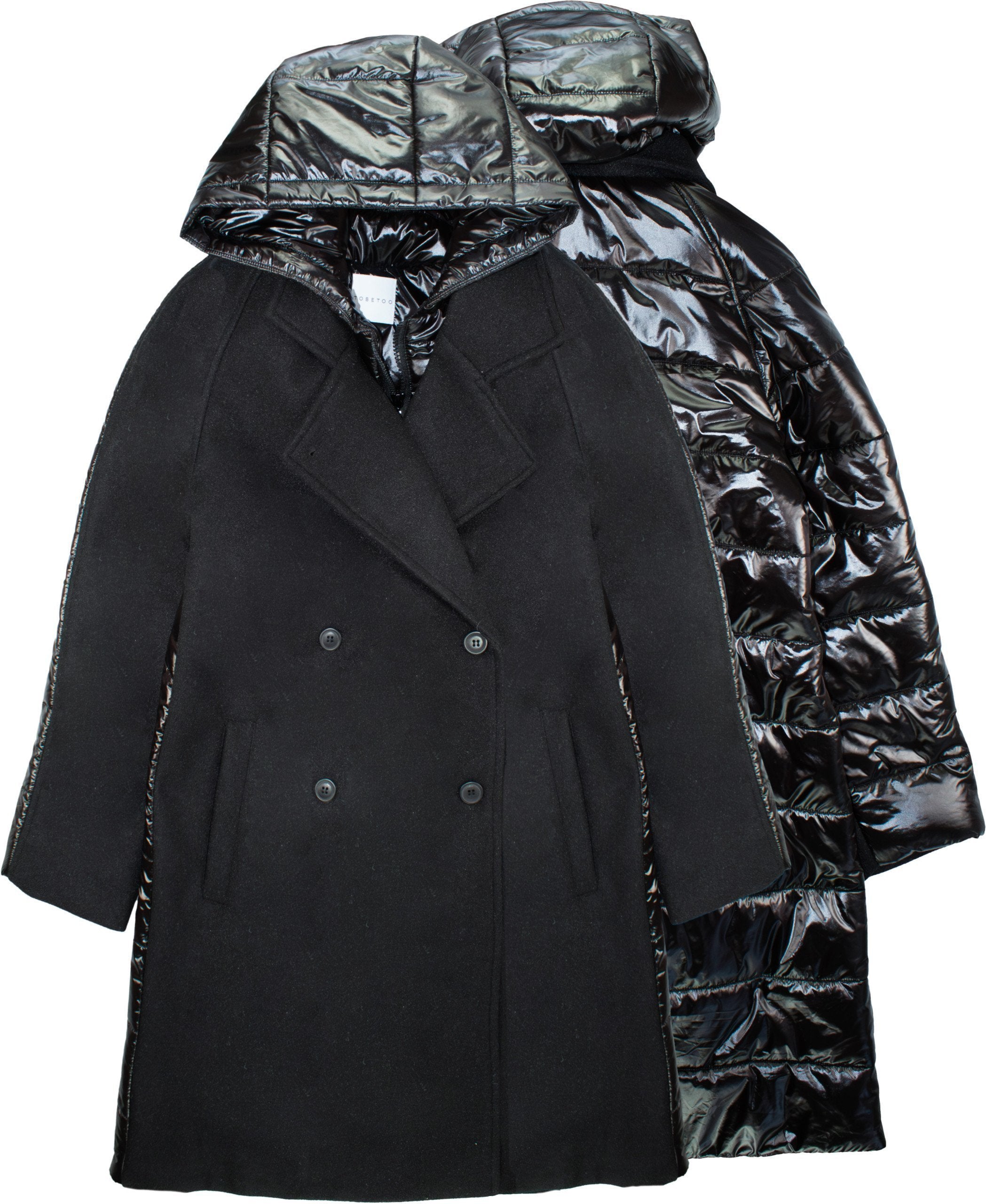 Cappotto Reversibile Nero Tobetoo