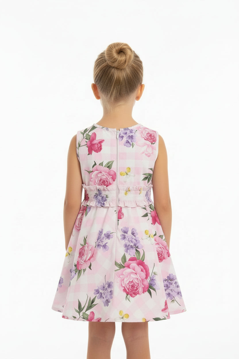 ABITO IN POPELINE FIORI MONNALISA