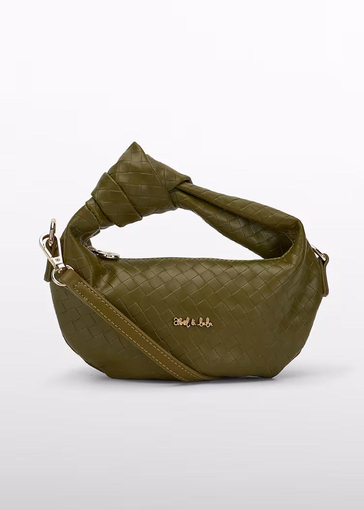 Borsa ecopelle intrecciata Abel & Lula