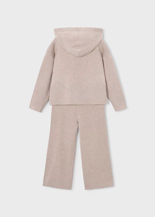 Completo pantalone e felpa con cappuccion bambina Mayoral
