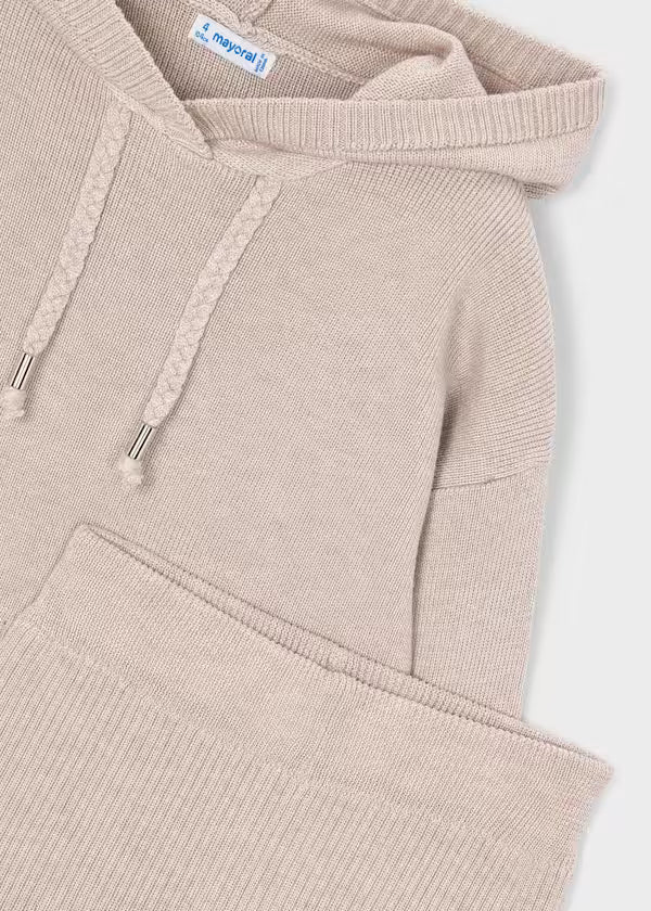 Completo pantalone e felpa con cappuccion bambina Mayoral