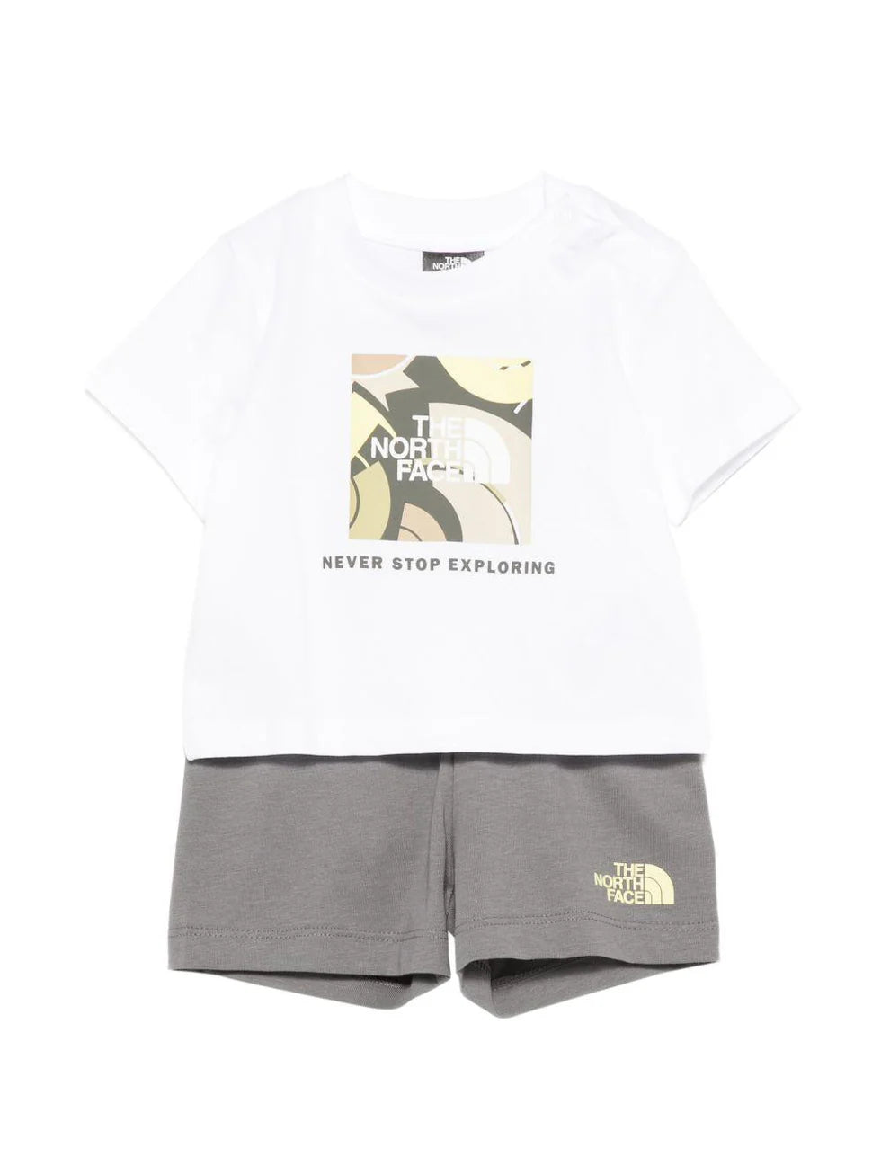 COMPLETO PER NEONATO THE NORTH FACE MULTICOLORE CON STAMPA LOGO